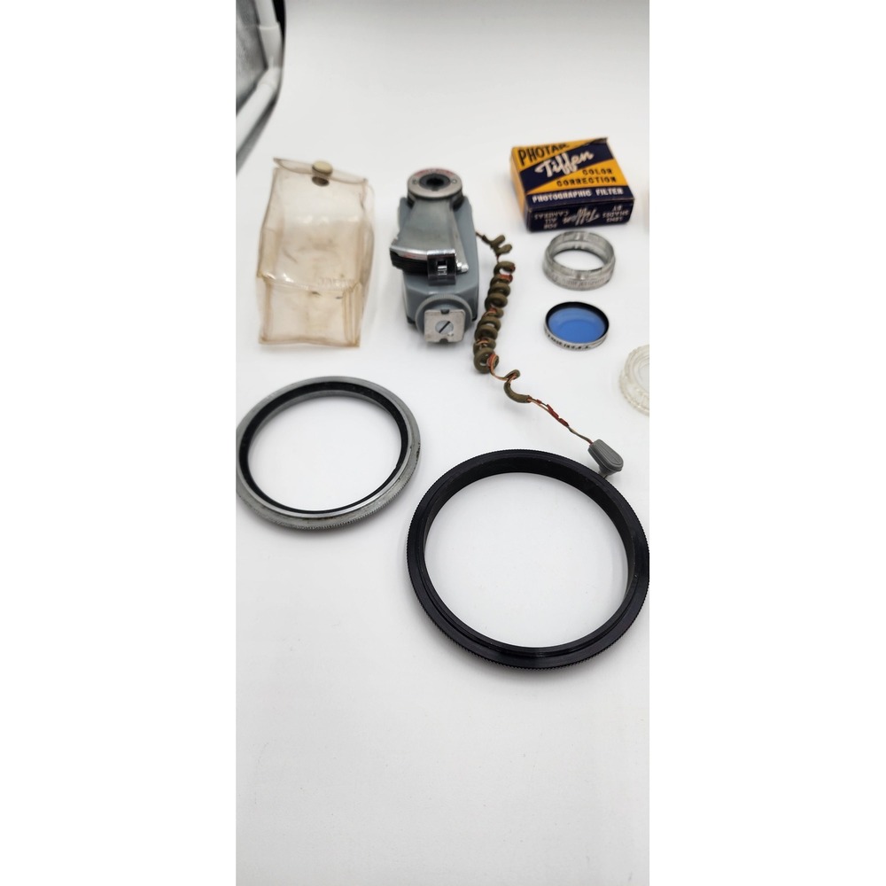 Minolta Tiffen GE Vintage Camera Accessory Lot Flash Filters Lamps Slide Mounts - Picture 2 of 9